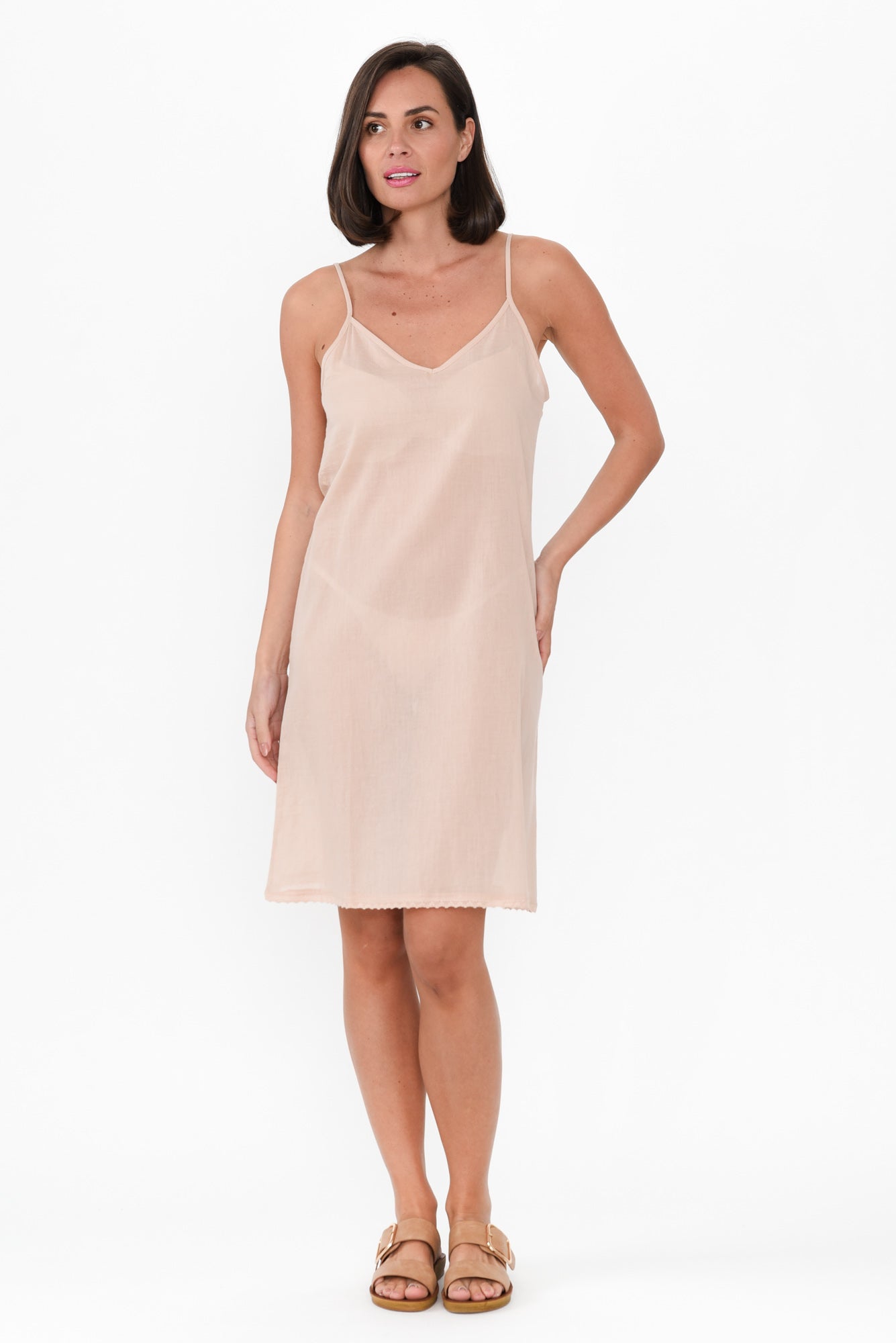Orientique Reversible Cotton Slip - Beige - 20 Orientique Reversible Cotton Slip - Beige - 20