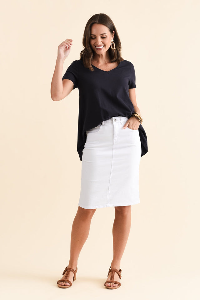 Palin White Zip Front Skirt banner image