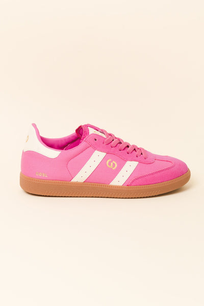 Parallel Hot Pink Contrast Canvas Sneaker