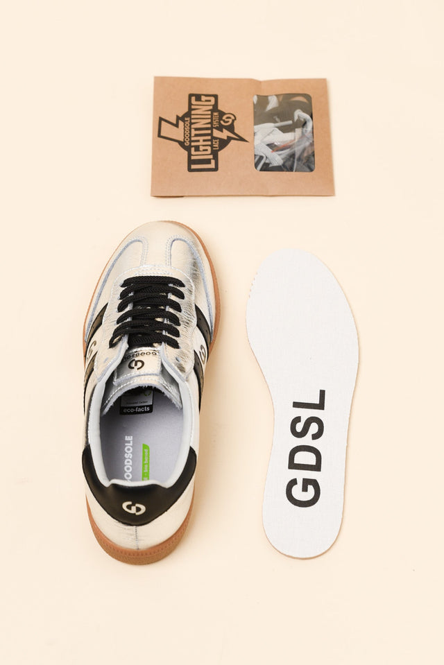 Parallel Silver Contrast Suede Sneaker image 4