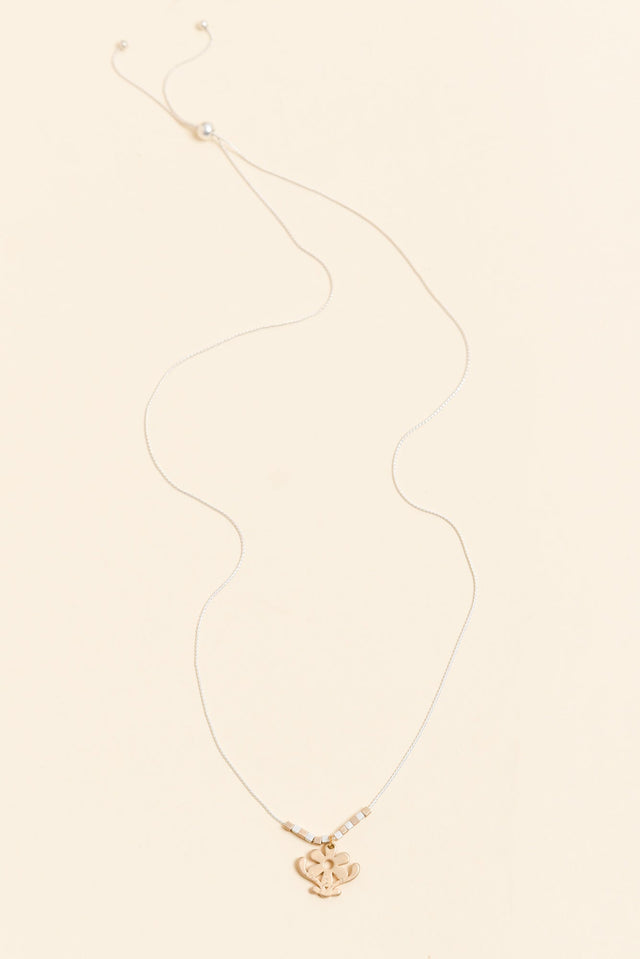 Petrina Gold Daisy Pendant Necklace