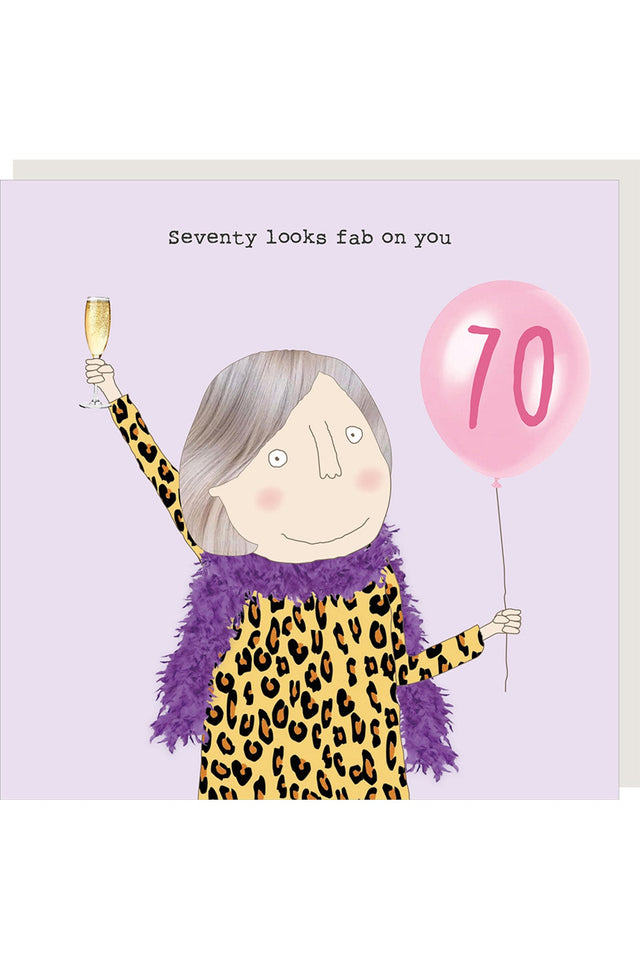 70 Years Fab Birthday Card image 1