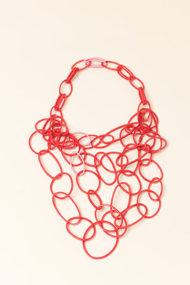 Raffi Red Linked Necklace