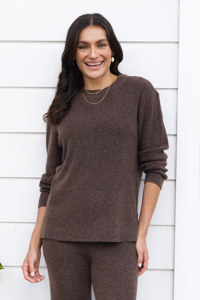 Ruby Chocolate Knit Jumper