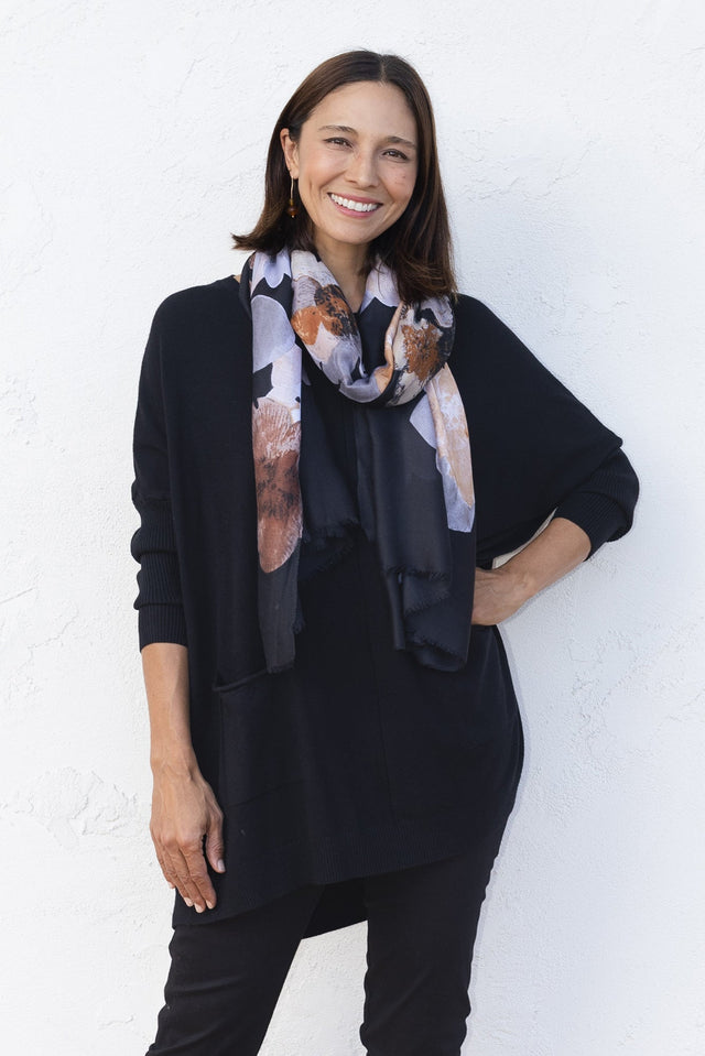 Helsinki Black Knit Pocket Sweater