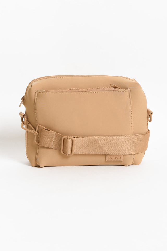 Rudy Beige Neoprene Crossbody Bag