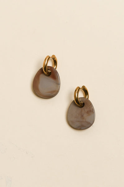 Rumi Natural Hoop Earrings