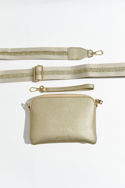 Sally Gold Mini Crossbody Bag