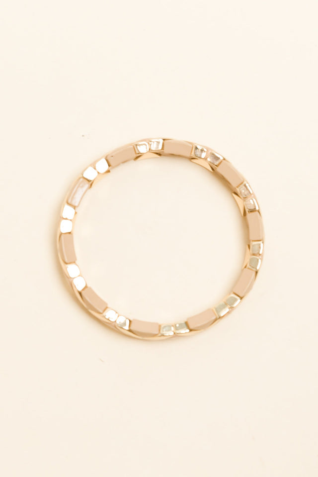 Sasha Mocha Chevron Beaded Bracelet image 2