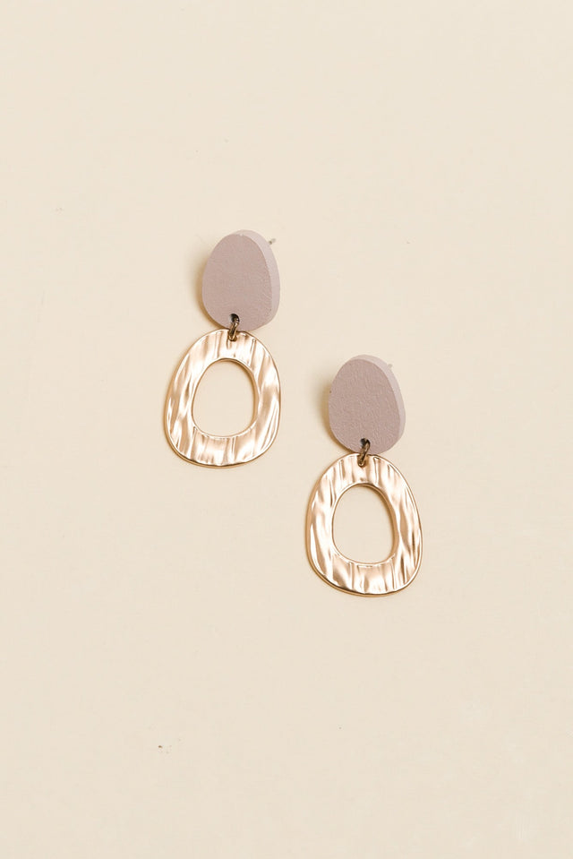 Silva Blush Circle Drop Earrings image 1