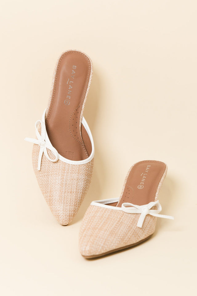 Spender Cream Raffia Leather Heel