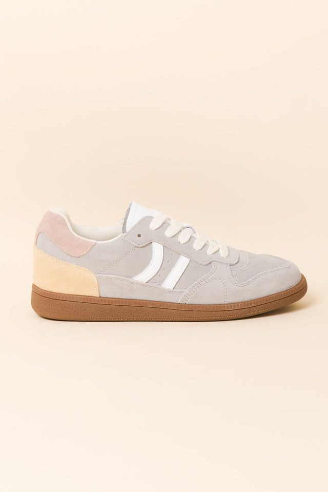 Sunny Grey Contrast Suede Sneaker