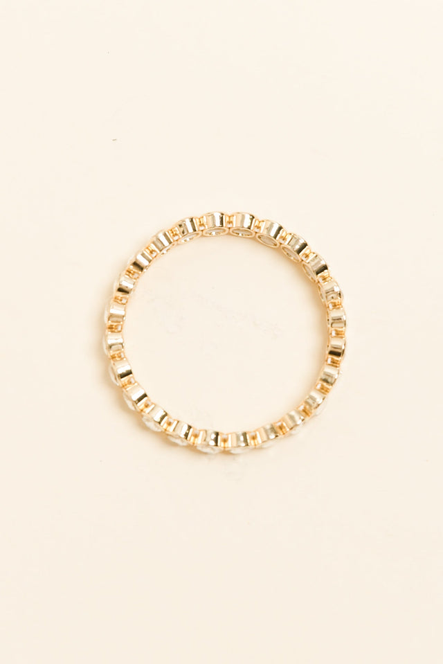 Temperance Gold Crystal Beaded Bracelet image 3