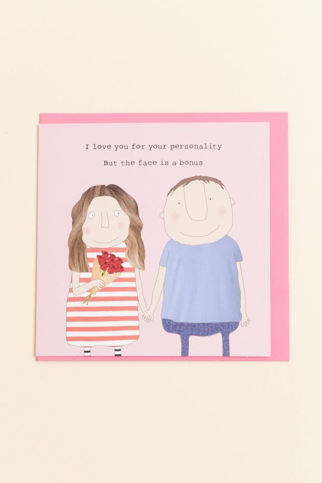 Valentine's Face Card