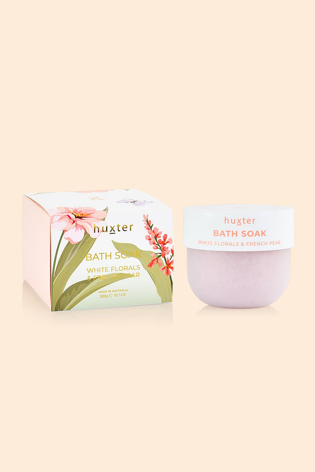 White Florals and French Pear Bath Soak