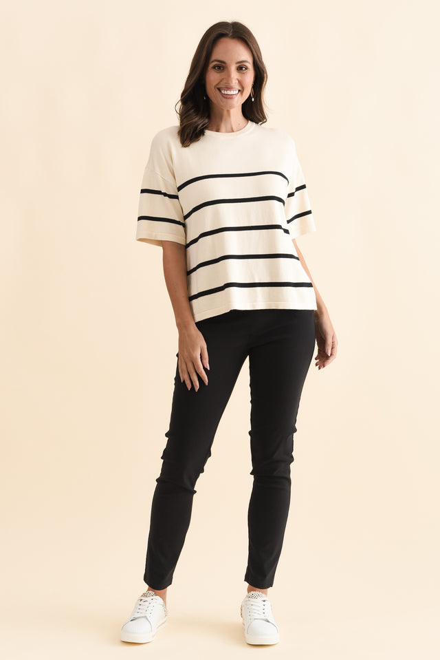 Zara Black Stretch Full Length Pants image 8