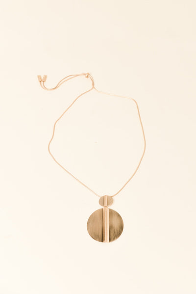 Zarah Gold Disc Necklace