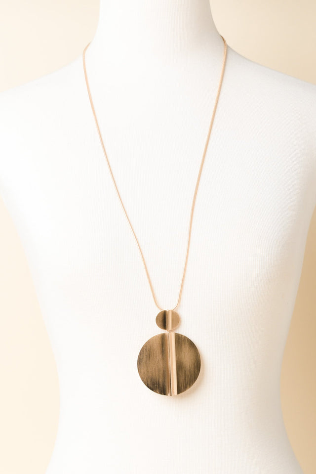 Zarah Gold Disc Necklace