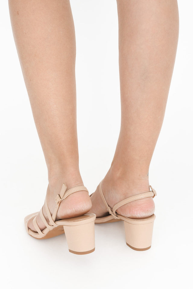 Zella Nude Leather Strappy Heel image 7