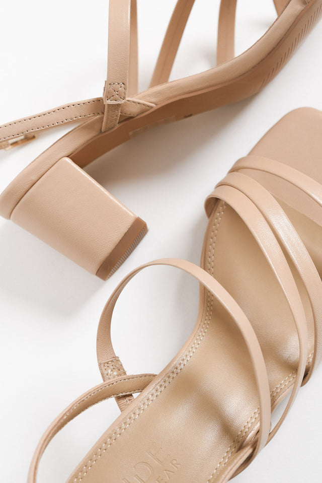 Zella Nude Leather Strappy Heel image 3