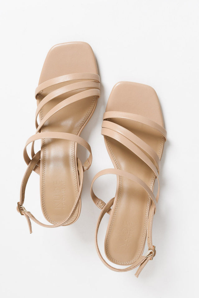 Zella Nude Leather Strappy Heel image 4