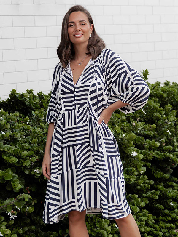 Buy Below Knee Long Dresses Blue Bungalow Blue Bungalow USA