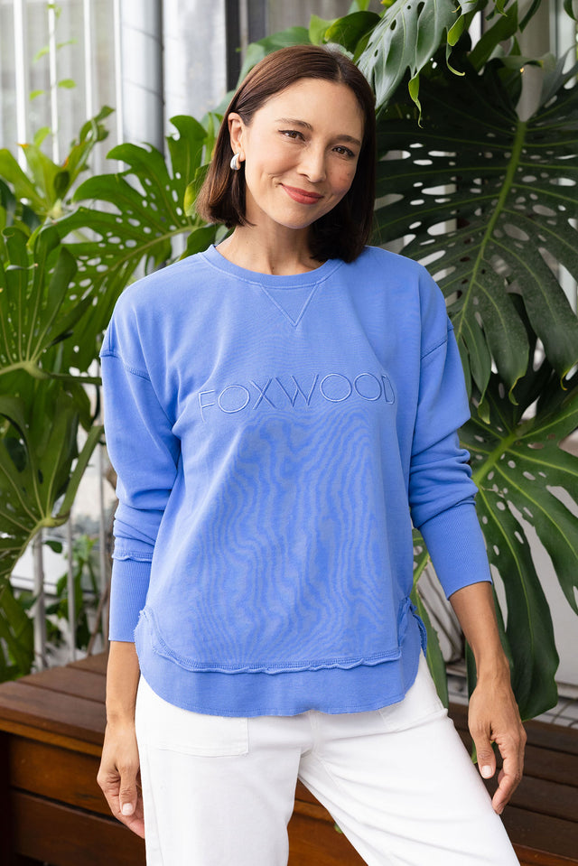 Simplified Cobalt Crewneck Sweatshirt